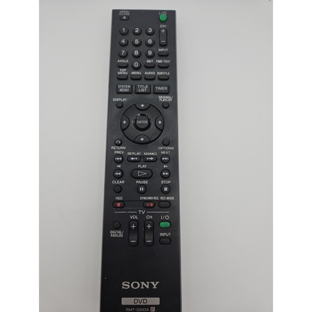 Genuine RMT-D243A For Sony DVD Recorder Remote Control RDR-GXD255 RDR-GX355‎